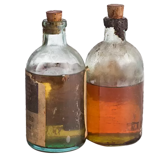 flacons bouteilles bar